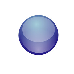 blue button isolated
