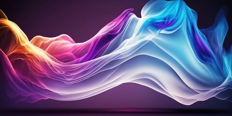 glowing lines background, generative AI
