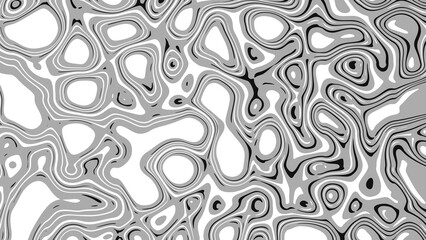 Cell pillow pattern black and white cartoon gradient animated background. Abstract Looping Background. Random abstract loops motion background.