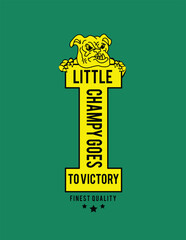 college and varsity typography for print