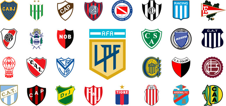 Argentine Primera Division Liga Profesional 2022-23. Boca Juniors, River Plate, Newells Old Boys, Club de Gimnasia y Esgrima La Plata, Atletico Platense,, etc. Kyiv, Ukr - Feb 25, 2023