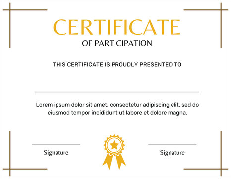 Certificate of Participation