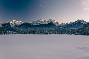 Cold evening in the heart of Julian Alps
