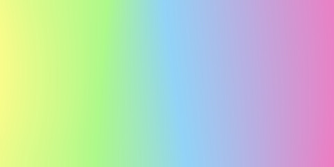 Blurred background with blurred color gradient. Yellow, green, blue and pink smooth template background for brochures, posters, banners, flyers and cards. Vector illustration