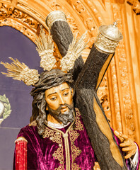 Image of the Holy Christ of the Three Falls, Cristo de las Tres Caidas from the 16th century,...