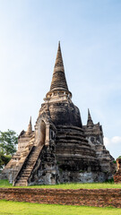 Fototapeta premium Wat Phra Si Sanphet, Temple in Phra Nakhon Si Ayutthaya, Thailand
