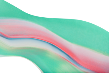 Pink Green Abstract Paint Stroke Fluid Liquid isolate Neon 