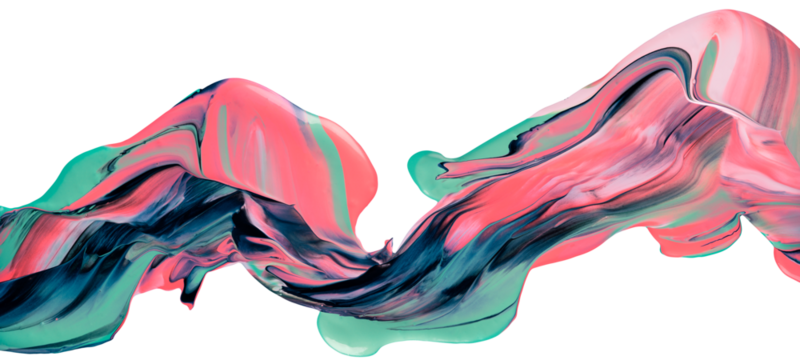 Pink Green Abstract Paint Stroke Fluid Liquid isolate Neon 