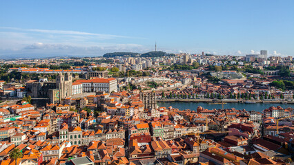 Fototapeta na wymiar Landscape view on city of Porto, Portugal