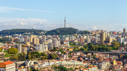Landscape view on city of Porto, Portugal