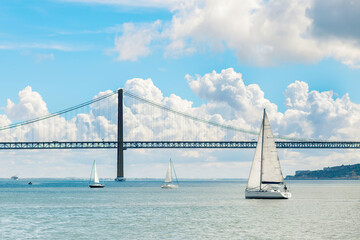 25th April bridge and sailboats
