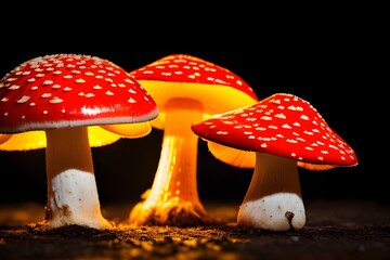 Mushrooms made with Generative AI