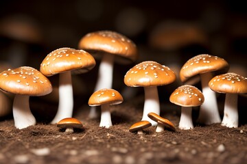 Mushrooms made with Generative AI