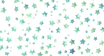 XMAS Stars - Holiday golden decoration, glitter frame isolated -