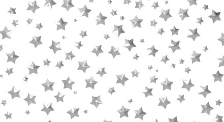 XMAS Stars - Holiday golden decoration, glitter frame isolated -