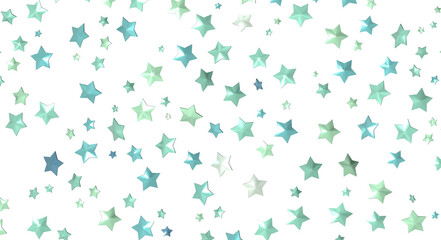 XMAS Stars - Holiday golden decoration, glitter frame isolated -