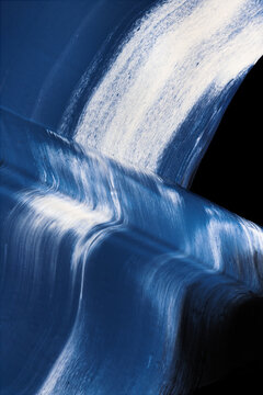 Blue Abstract Texture Paint Stroke Fluid Liquid