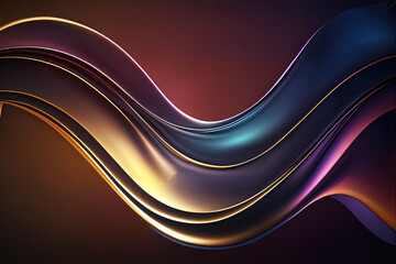 Abstract 3D Background. Generative Ai