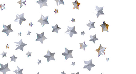 XMAS Stars - stars background, sparkle lights confetti falling. magic shining Flying christmas stars on night