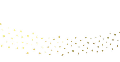 A gray whirlwind of golden snowflakes and stars. New