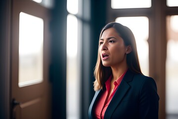 Angry Business Woman made with Generative AI