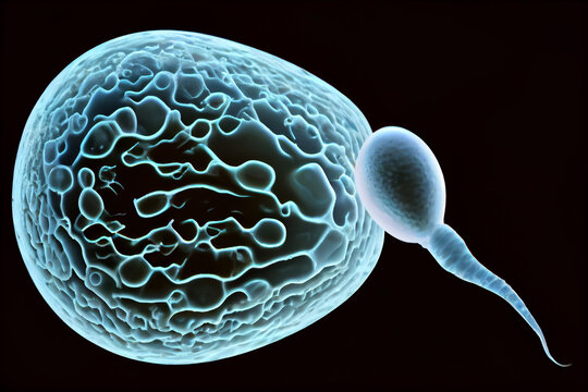 Der Beginn des Lebens: Die Eizelle wird befruchtet - Generative Ai