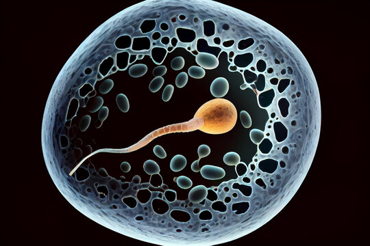 Der Beginn des Lebens: Die Eizelle wird befruchtet - Generative Ai