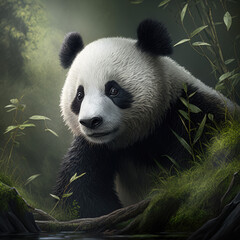 Obraz premium giant panda 