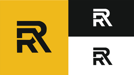 rr logo modern vector icon