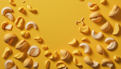 Nuts Background Generative AI