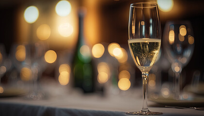 Champagne Glass Generative AI