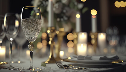 Champagne Glass Generative AI