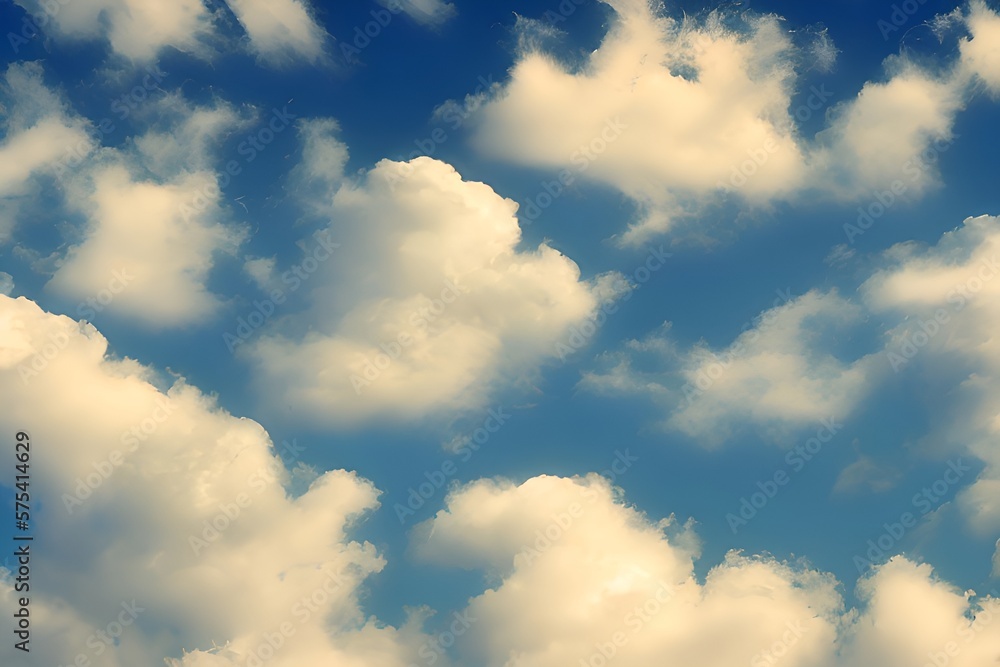 Poster background or screensaver from colorful clouds of paint.