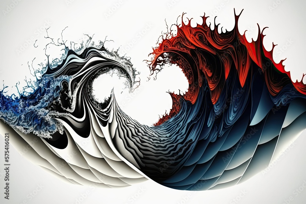 Poster clearance sea wave. in the event of a wave collapse, the voids left behind are indicative of the str