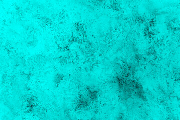 Texture of an old turquoise wall for background. Design blank.
