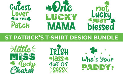 ST Patrick's T-shirt Design Bundle
