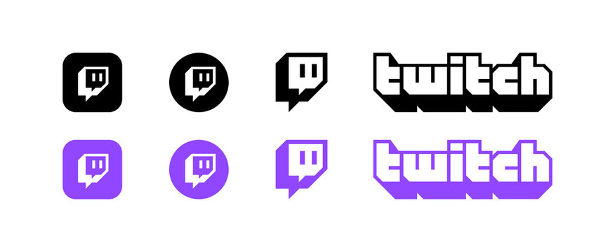 Twitch logo. 