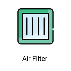 Air filter icons design stock illustration.