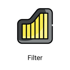 Filter icons design stock illustration.