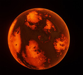 Planet, space, 3d illustration, 3d rendering	