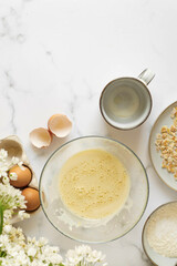 Mini loaf cake or pound cake with lemon zest.