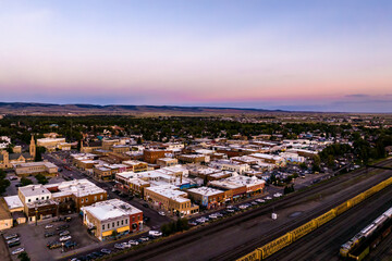 Summer Drone View of Laramie, Wyoming