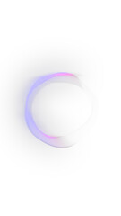 Rainbow Swirls: A Colorful Vector Illustration of Lavender-Purple Glass Spheres with Wavy Bubbles and Transparent Backdrop. Vertical. Transparent PNG.