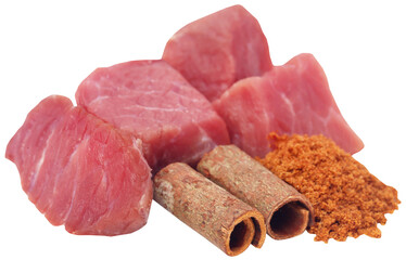 Raw beef with spices