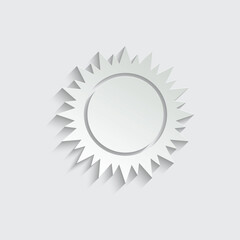 sun icon vector. weather icon