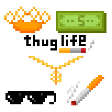 Thug Life Illustration Set