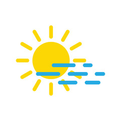 sun icon vector. weather icon