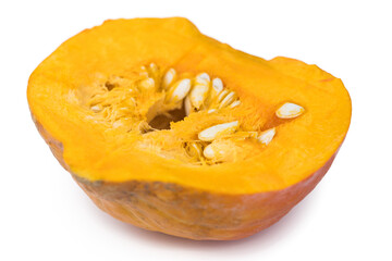 Pumpkin (transparent background, close-up shot, selective focus)