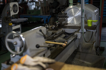 Where parts are being processed