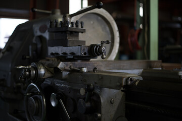 Where parts are being processed